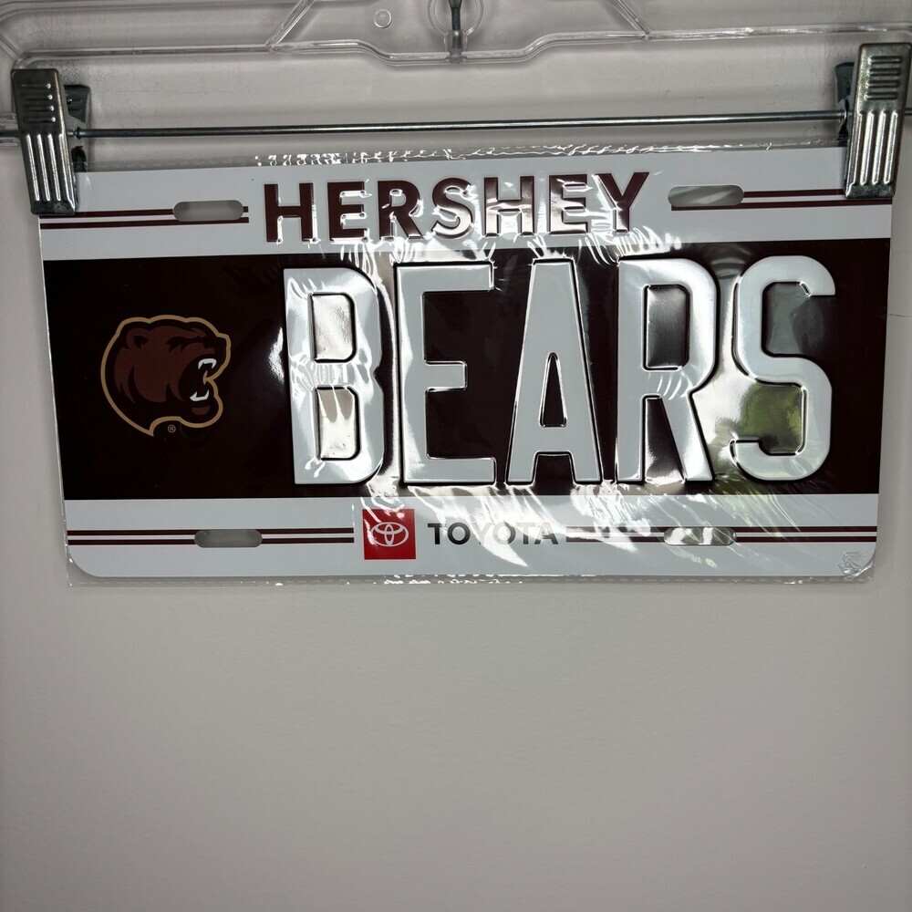 Hershey Bears License Plate Fan Giveaway April 11 2026 In Plastic Wrapper